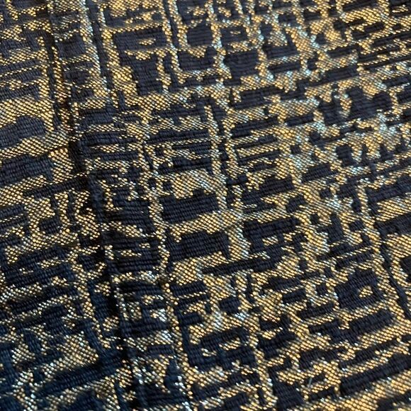 RUBY RD 10 Black Gold Textured 3/4 Sleeve Jacket - Picture 6 of 11